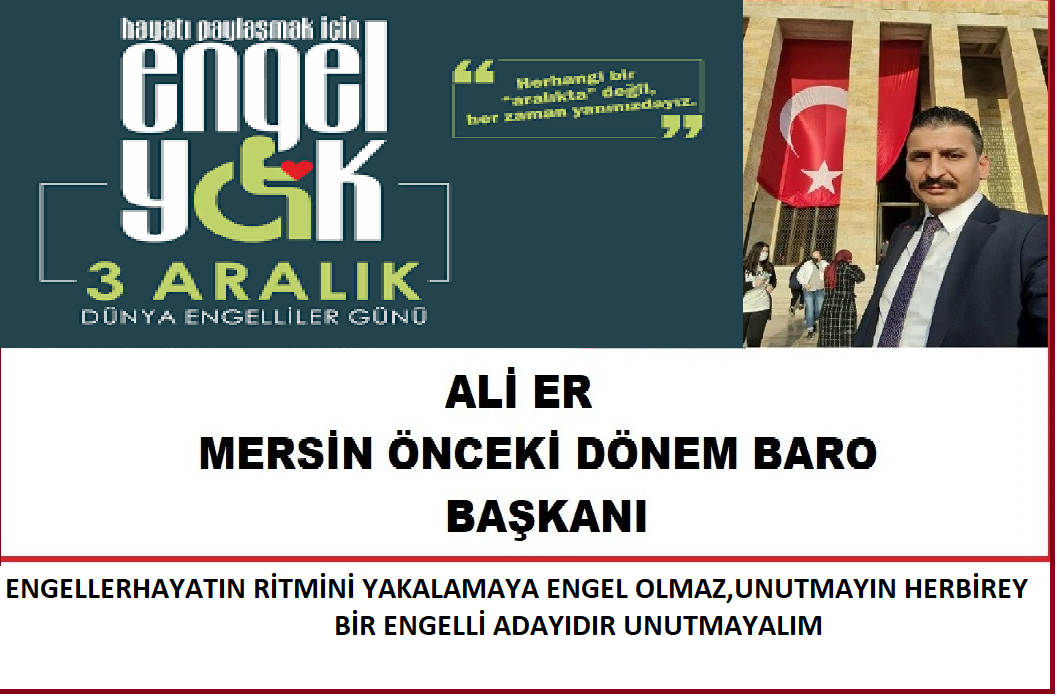 3 ARALIK DÜNYA ENGELİLLER GÜNÜ MESAJLARI;