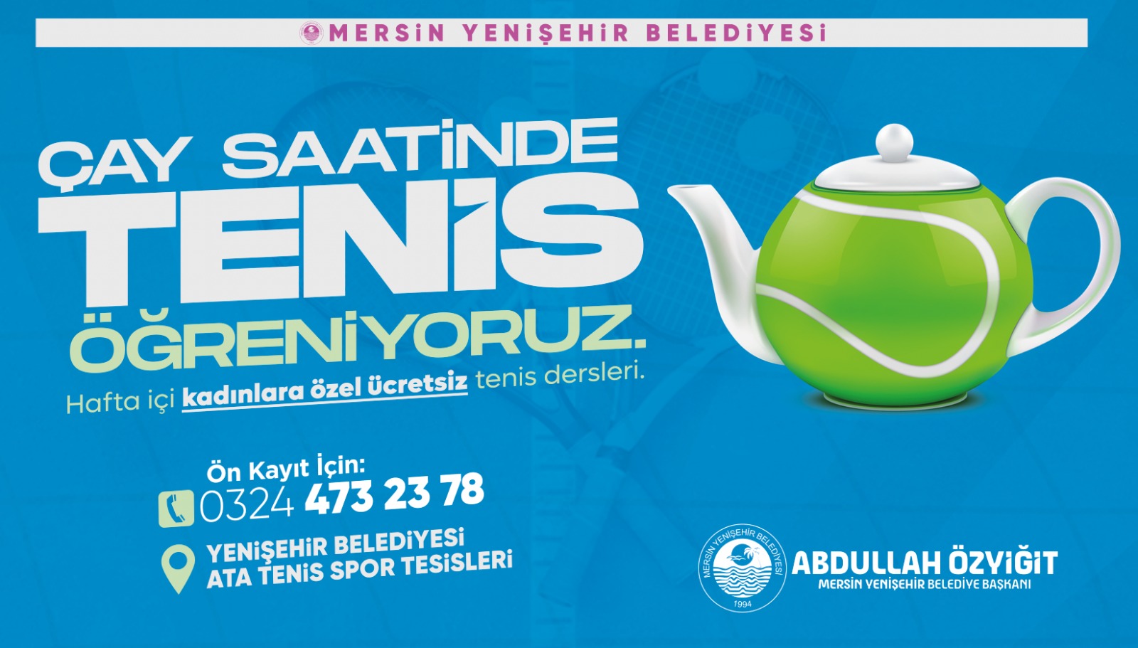 Çay saatinde tenis öğrenmeye ne dersiniz?
