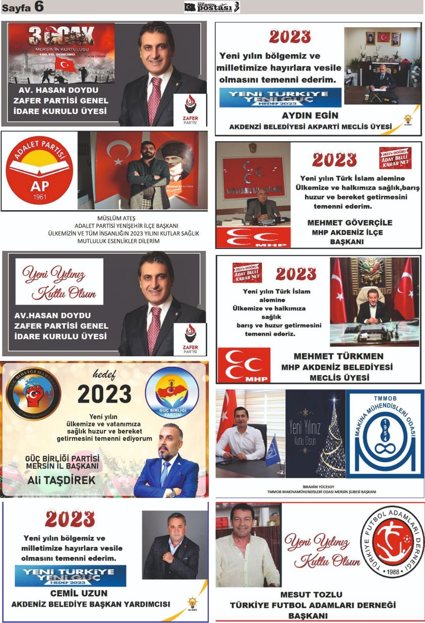 ÖZYAR MERSİN POSTASI GAZETESİ;