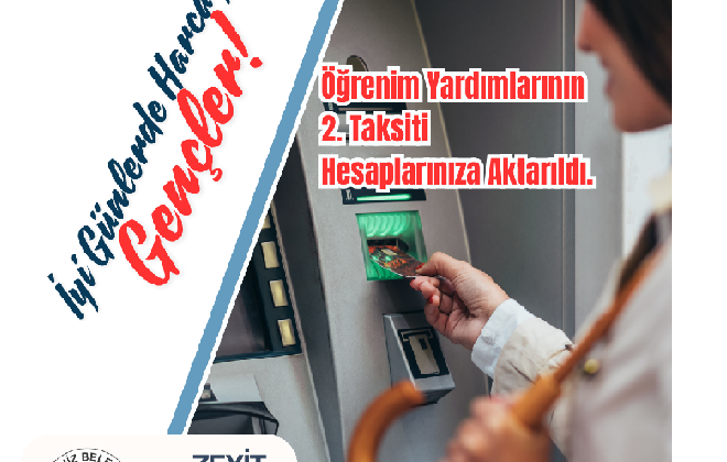 AKDENİZ BELEDİYESİ’NİN SAĞLADIĞI   EĞİTİM DESTEĞİNDE 2. TAKSİT ÖĞRENCİLERİN HESABINA YATIRILDI