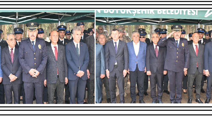 Türk Polis Teşkilatının 180’nci kuruluş yıl dönümü ve Polis Haftası kutlama etkinlikleri kapsamında Mersin Şehir Mezarlığı şehitliğinde düzenlenen anma törenine katılım gösterdim.