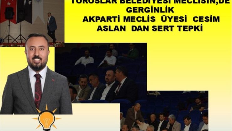 AKPARTİ MECLİS ÜYESİ  CESİM ASLAN TEPKİ GÖSTEREREK BİZLERE BAĞRAMAZSINIZ