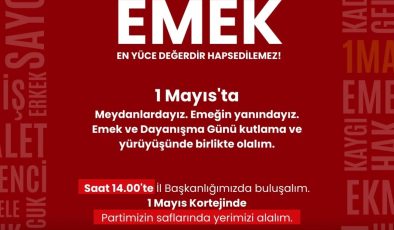 1 MAYIS – İŞCİ-EMEKCİ BAYRAMI KUTLAMA MESAJLARI