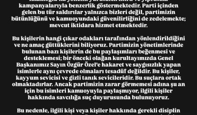 ECZ. ÇAĞATAY ÇAKAR DAN  BASINA VE KAMU OYUNA
