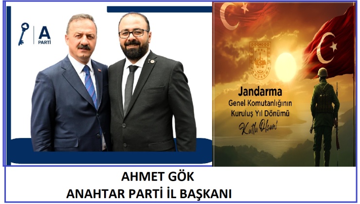 14 HAZİRAN JANDARMA TEŞKİLATININ 186 YILI KUTLAMA MESAJI