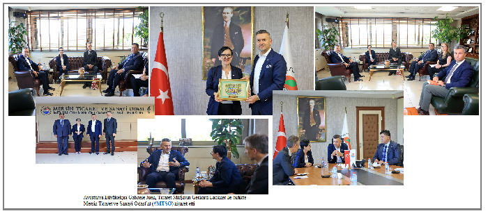 Avusturya Büyükelçisi Gabriele Juen, Ticaret Müşaviri Gerhard Lackner ile birlikte Mersin Ticaret ve Sanayi Odası’nı (#MTSO) ziyaret etti.