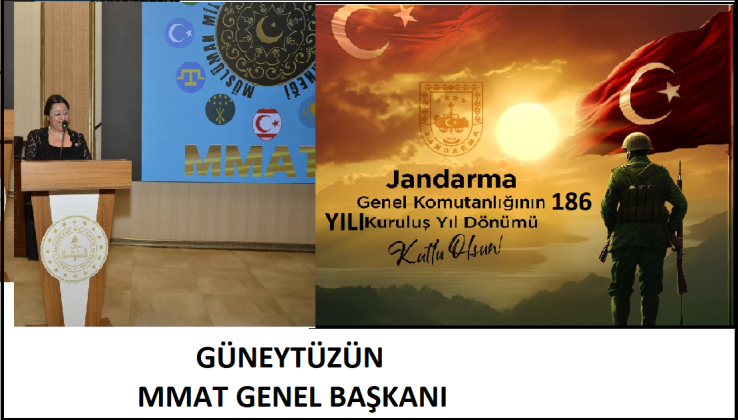 JANDARMA TEŞKİLATININ 186 KURULUŞ YIL DÖNÜMÜ KUTLAMA MESAJI