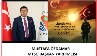 JANDARMA TEŞKİLATININ 186 KURULUŞ YIL DÖNÜMÜ KUTLAMA MESAJI