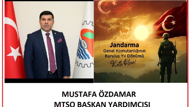 JANDARMA TEŞKİLATININ 186 KURULUŞ YIL DÖNÜMÜ KUTLAMA MESAJI