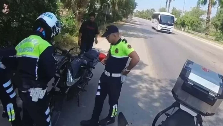 Silifke’de Çalıntı Motosikletle Kaçan Şüpheli Yakalandı