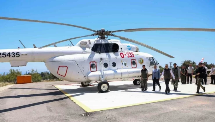 Mersin’de orman yangınlarına karşı 5 helikopter ile 407 araçlı ekip teyakkuzda