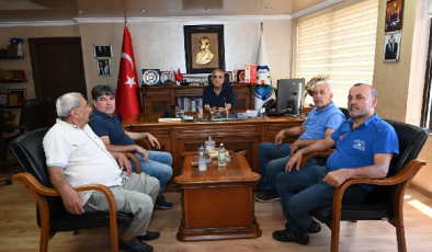 Mezitli Sanayi Sitesi Başkanı Sn Ali Kocaoğlu ve yönetim kurulu üyeleri birlik hizmet binasında bizleri ziyaret ettiler.