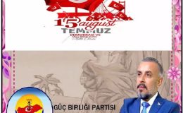 15 temmuz anma mesajı