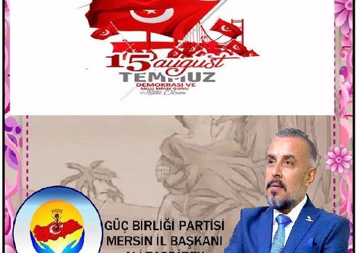 15 temmuz anma mesajı