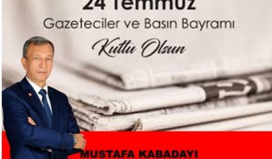24 temmuz basın bayramı kutlama mesajı