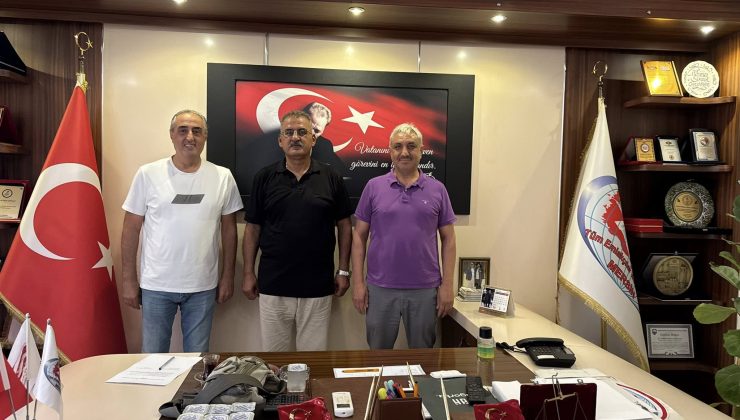 REAL GAYRİMENKUL SAHİBİ ALİ YANARDAĞ & ATALAY GAYRİMENKUL BASRİ DURDU BİRLİKTE MERSİN TÜM EMLAKÇILARODASINI BİRLİKTE ZİYARET ETTİLER; ziyaret ile ilgili Mersin Tüm Emlakçılar Odası Yönetim Kurulu Başkanı M. Sinan CANPOLAT  Şu açıklamada bulundu;