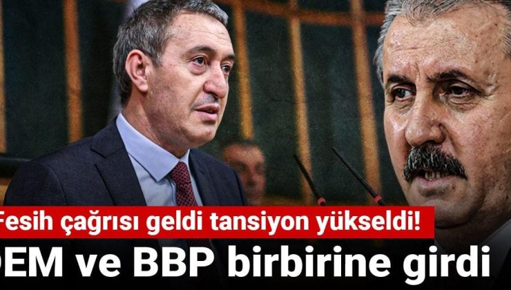 DEM ve BBP birbirine girdi: Fesih çağrısı geldi tansiyon yükseldi!