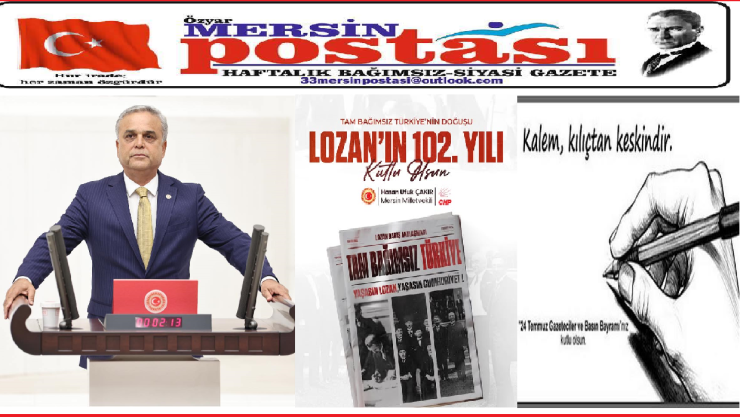 MERSİN CHP MİLLET VEKİLİ HASAN UFUK ÇAKIR, DAN KUTLAMA