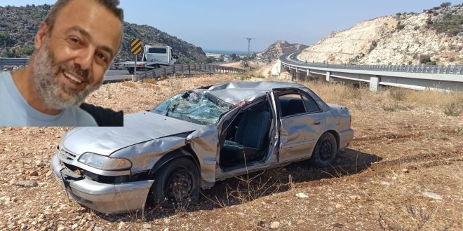 Otomobil Karşı Şeride Geçip Takla Attı, 1 Kişi Hayatını Kaybetti