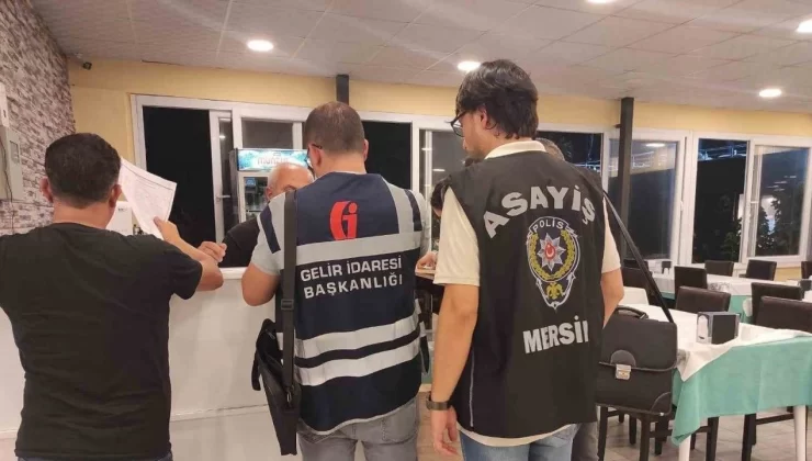 Mersin’de umuma açık iş yerleri denetlendi: 2 milyon 175 bin lira cezai işlem uygulandı