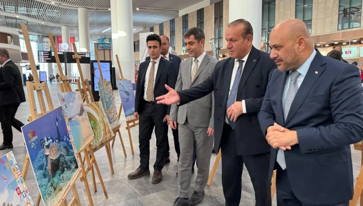 Çukurova Havalimanı’nda “Ada Kıbrıs” Sergisi Yoğun İlgi Gördü