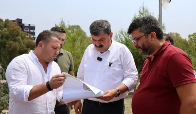 Toroslar’da Yeşil Vadi Torospark Cafe Projesinde Çalışmalar Hızlandı
