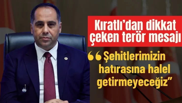 Mersin Milletvekili Ali Kıratlı’dan kararlılık vurgusu: “Terörle mücadelede taviz yok”
