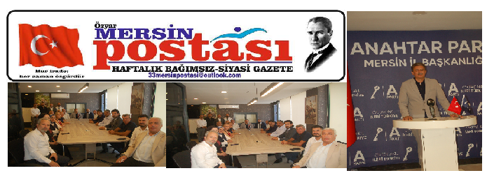 Anahtar Parti Genel Başkan Yardımcısı – Tarım Politikaları Başkanı Hasan Hüseyin Demiröz Mersin Tarım Çalıştayı – 23–25 Ağustos 2025