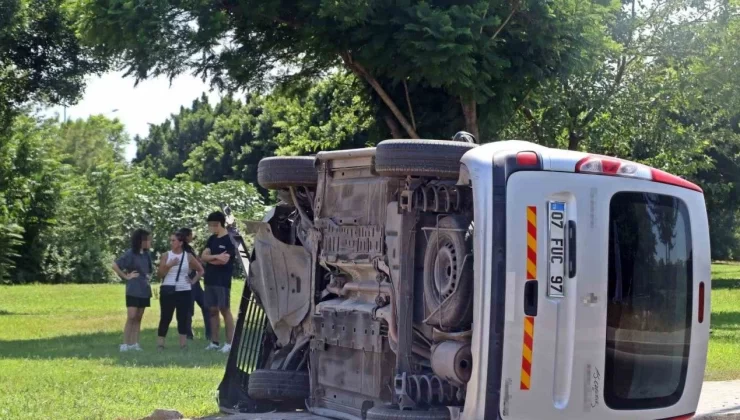 Yan yatan aracı gören 112’yi aradı, ekipler anne ve kızının sıyrık dahi almadığını görünce şaşkınlık yaşadı