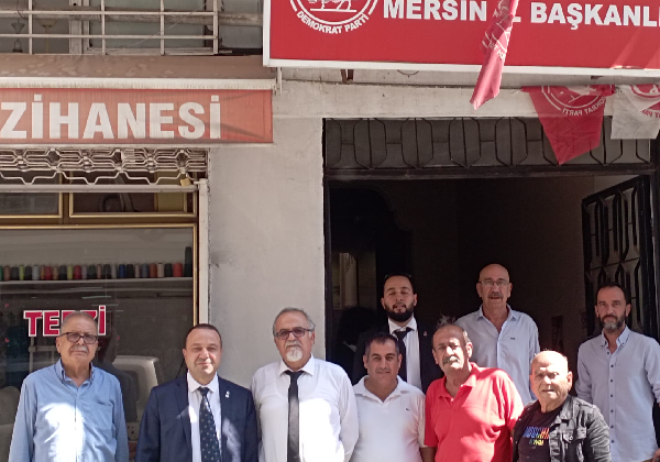 ZAFER PARTİSİ MERSİN İL YÖNETİMİN,DEN DEMOKRAT PARTİ, YE ZİYARET