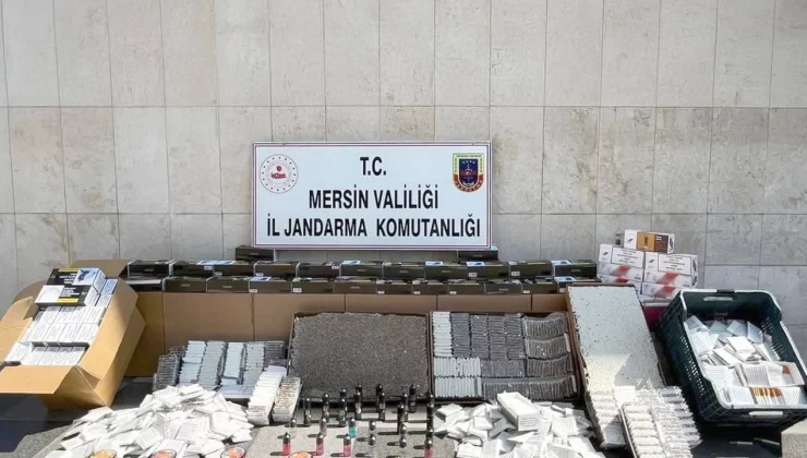 Mersin’de On Binlerce Kaçak Makaron Ele Geçirildi