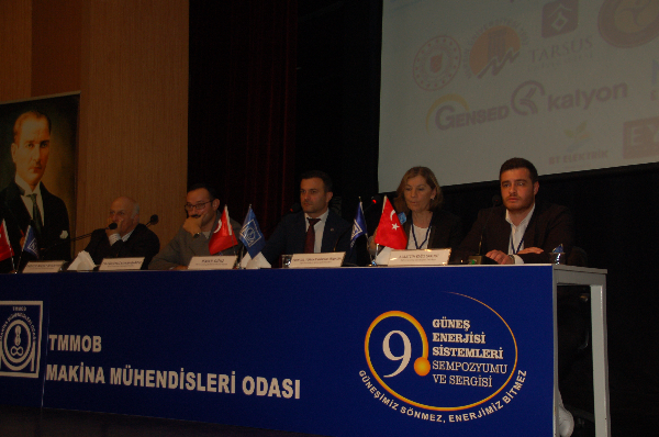 MAKİNA MÜHENDİSLERİODASI MERSİN ŞUBESİ NİN HAZIRADIĞI 9 CU GÜNEŞ SEMPOZYUM  AÇILIŞ KONUŞMASINDA ŞUNLARI  SÖYLEDİ;