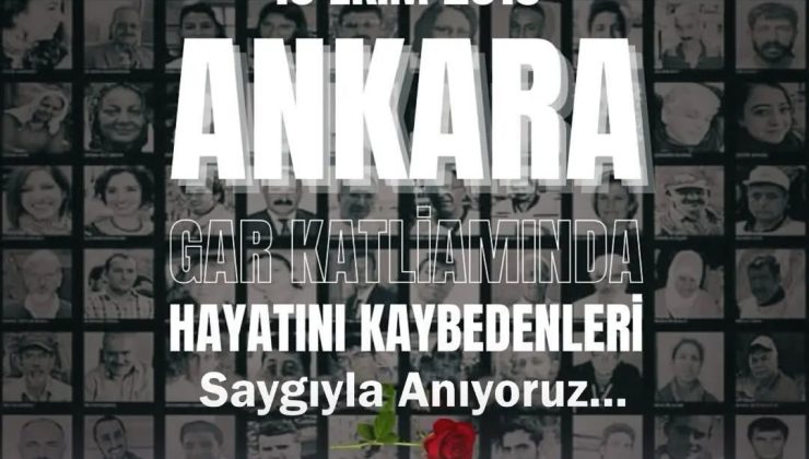 10 EKİM 2015 ANKARA KATLİAMI  ANMA MESAJI