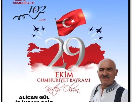 29 EKİM CUMHURİYET BAYRAMI KUTLAMA MESAJI