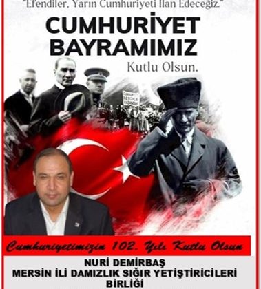 29 ekim cumhuriyet bayramı kutlama mesajı