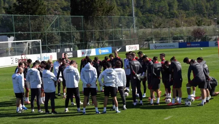 A Milli Futbol Takımı, Bulgaristan maçı hazırlıklarını tamamladı