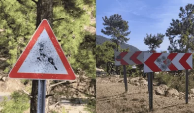 Bozyazı’da Trafik Levhaları Kurşunlandı: Vandallar Yine İş Başında!