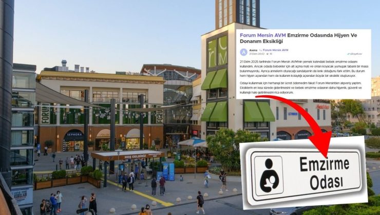 Forum Mersin’de Emzirme Odasında Eksikler: Vatandaş Çözüm Bekliyor