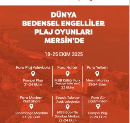 Dünya Paralimpik Plaj Oyunları Mersin’de Başlıyor!