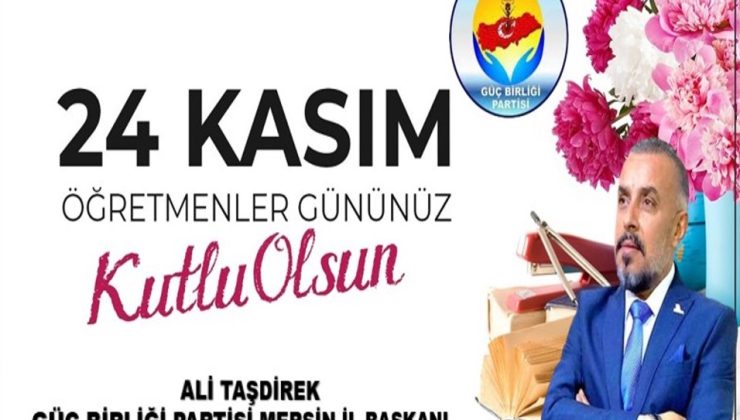 24 KASIM ÖGRETMENLER GÜNÜ KUTLAMA MESAJI