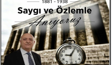 10kasım ulu önder mustafa kemal in ölümünün 87 yıl anma mesajı