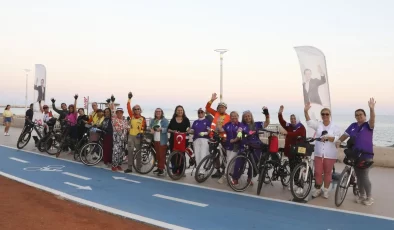 Mersin’de kadınlar bisikletle özgürleşiyor