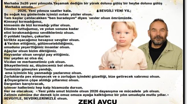 YENİ YIL KUTLAMA MESAJI