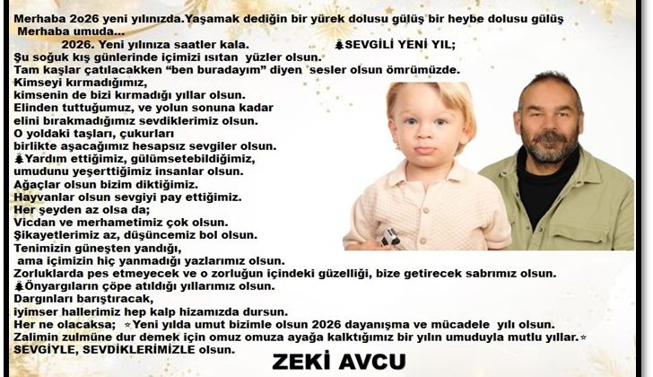 YENİ YIL KUTLAMA MESAJI