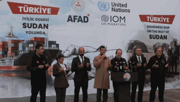 İyilik Gemisi Mersin’den Sudan’a Uğurlandı