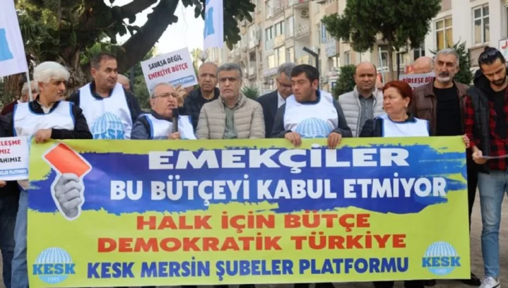 Mersin’de Kamu Emekçilerinden 2026 Bütçesine Kırmızı Kart