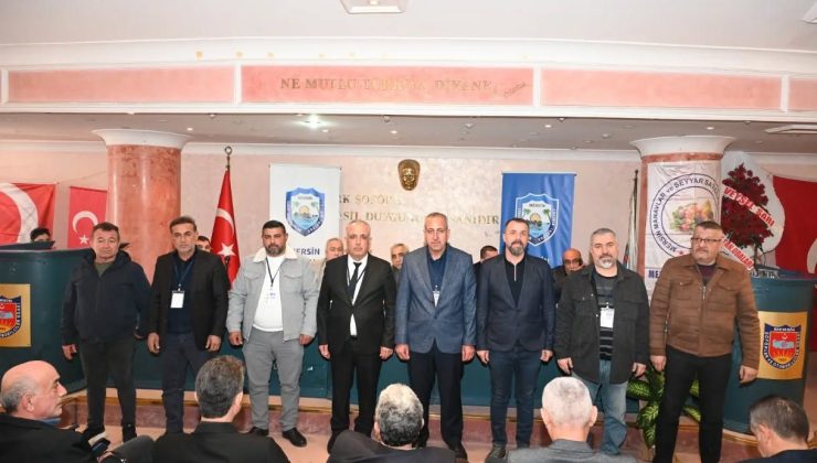 Mersin Manavlar ve Seyyar Satıcılar Odası’nda güven tazeledi