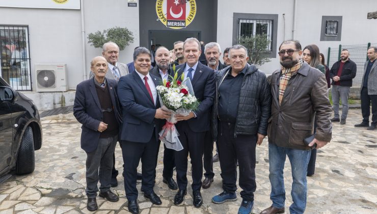 BAŞKAN SEÇER’DEN MERSİN GAZETECİLER CEMİYETİ’NE ZİYARET