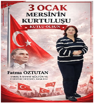 TASKE Başkanı Fatma Öztutan: “3 Ocak Ruhu Sanatla ve Bağımsızlık Aşkıyla Yaşıyor”