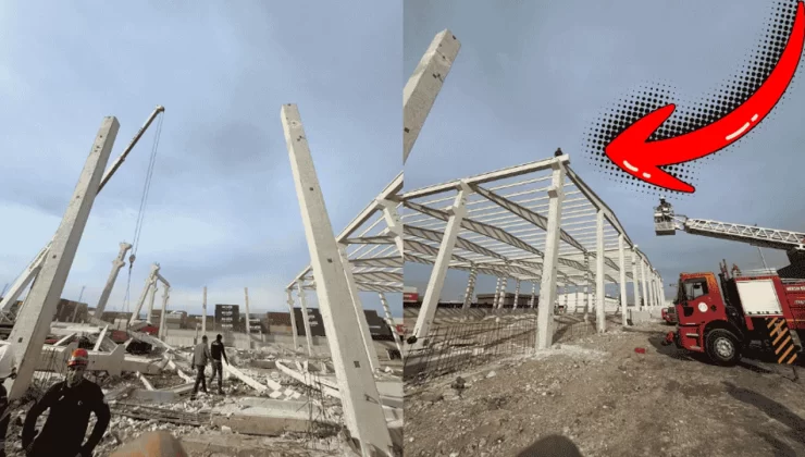 Mersin’de Şantiye Faciası Ucuz Atlatıldı: Duvar Çöktü, İşçiler Enkaz Altında Kaldı